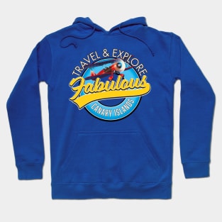 Travel & Explore Fabulous Canary Islands logo Hoodie